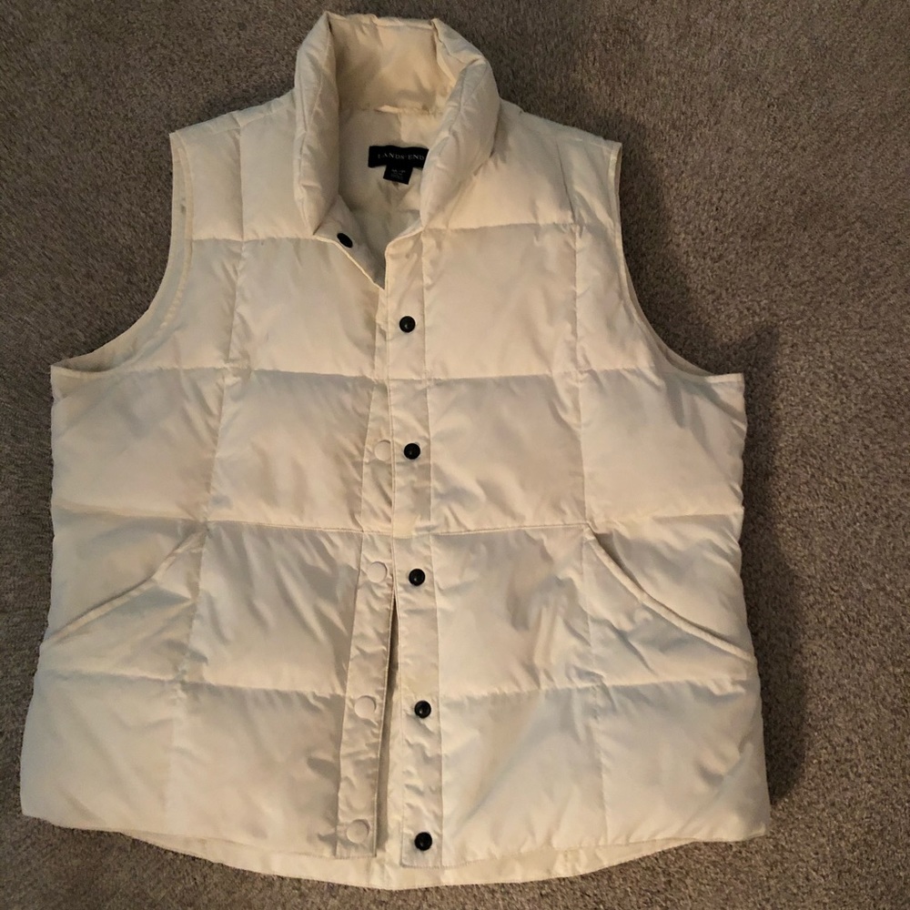 Lands End button down jacket vest!